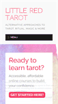 Mobile Screenshot of littleredtarot.com
