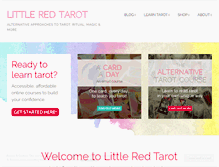Tablet Screenshot of littleredtarot.com